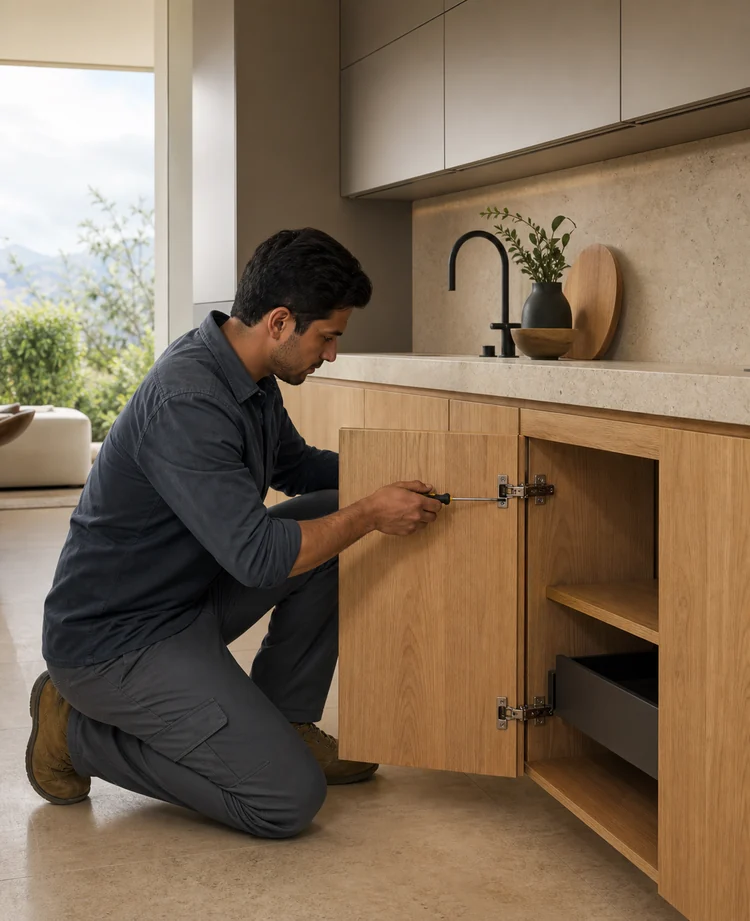 Revisión profesional, garantía y respaldo de muebles de cocina a medida en Quito